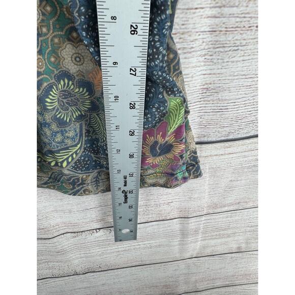 prAna Keoki Tunic Dress Coverup Women's Size Small Blue/Yellow - Picture 12 of 12